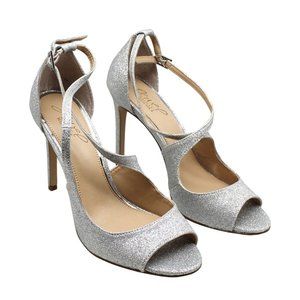 Jewel Badgley Mischka Jonna Evening Sandals - Silver Glitter